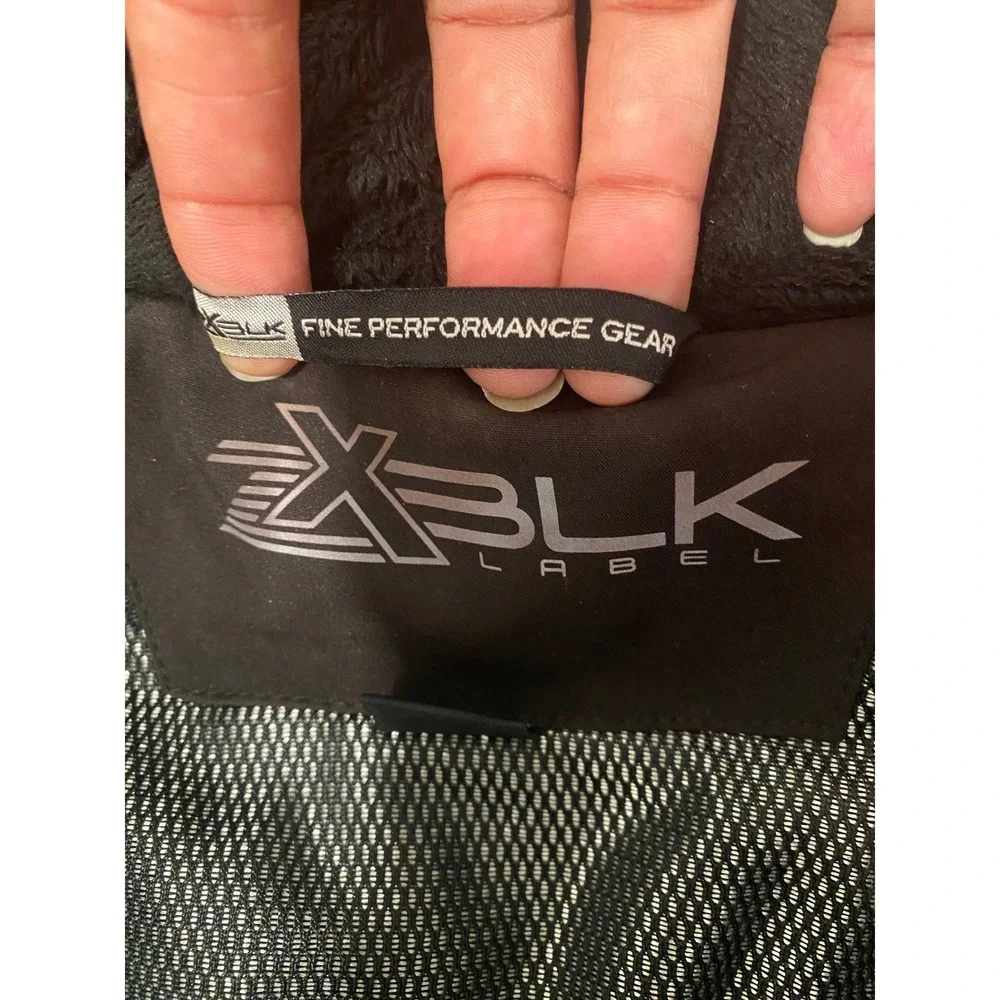 ZX BLK Label Coat Jacket Womens Medium Black Belted Softshell